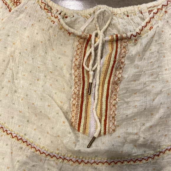 Free People Talia Embroidered Peasant Top - Picture 4 of 6